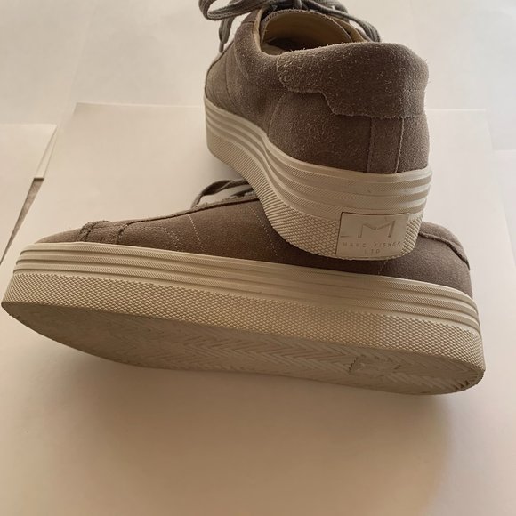 Marc Fisher LTD Mlemmy Platrform Suede Sneaker - Picture 3 of 5
